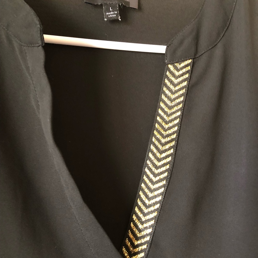 The Limited | High Low Blouse with Gold Detail - Picture 2 of 3